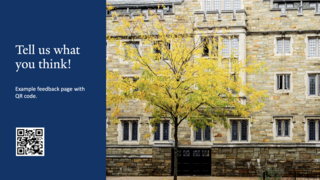 Example feedback presentation slide